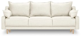 Кремав разтегателен диван с място за съхранение Freesia - Mazzini Sofas