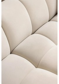 Кафяво-сив кадифен ъглов диван (ляв ъгъл) Cube – Bonami Selection