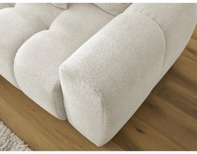 Бял шенилов сгъваем/с място за съхранение ъглов диван (ляв ъгъл) Roxelane – Bobochic Paris