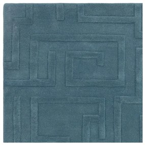 Син вълнен килим 120x170 cm Maze - Asiatic Carpets