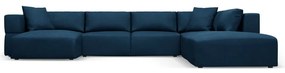 Син ъгъл U-образен диван, десен ъгъл Esther – Milo Casa