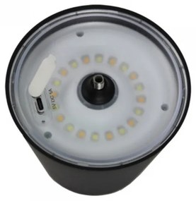 Лампа за бюро Esperanza Miram ELD119K, 3W, 300 lm, LED, 2400 mAh, USB, 3 режима, Черен