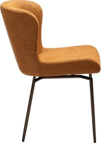 Кафяв тапициран трапезен стол Glam – DAN-FORM Denmark