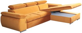 Ъглов диван Piemonte-Right-Orange