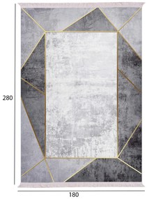 Килим 180х280 - HM7723.23 сив цвят