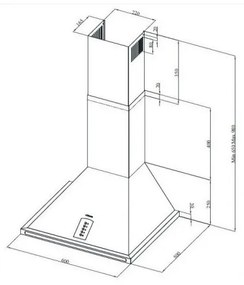 Аспиратор Hansa OKC613RWH, 290W, 3 скорости, Soft Touch бутони, Слонова кост