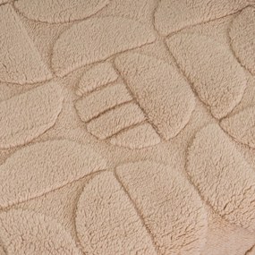 Светлокафяво одеяло от микроплюш 130x160 cm Mid Century – Casa Selección