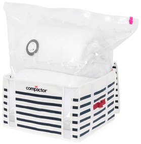 Кутия за съхранение на дрехи Medium Mariniere 3D Vacuum Bag, 125 л - Compactor