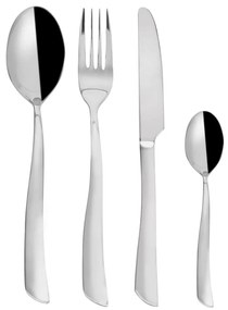 Прибори за хранене от неръждаема стомана в сребрист цвят 24 бр. Shape – Orion