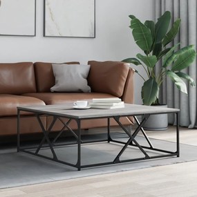 835367 vidaXL Кафе маса, сив сонома, 100x100x40 см, инженерно дърво