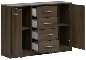 Скрин с две врати и четири чекмеджета NEPO KOM2D4S / дъб нобле