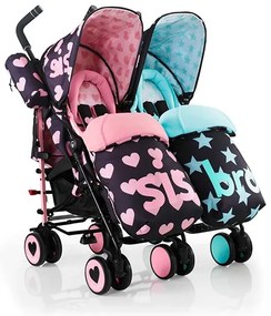Бебешка количка за близнаци SUPA DUPA Sis & Bro 5 COSATTO