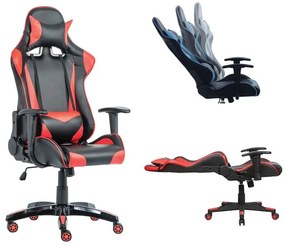 Геймърско кресло ΕΟ577 черно-червен цвят
