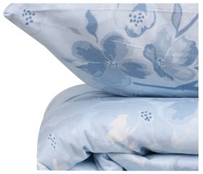 Светлосиньо единично спално бельо от памук Renforcé 140x200 cm Elena – Mijolnir