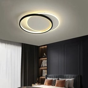 LHJ076-C ЧЕРНА 40 CM LED ТАВАНСКА ЛАМПА