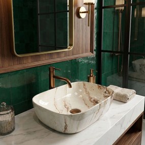 Умивалник за плот Rea Belinda Marrone Shiny