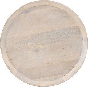 320598 vidaXL Странична маса Ø60x75 см мангово дърво масив