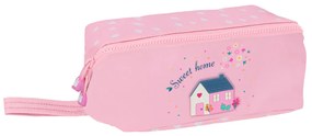 Ученически несесер Glow Lab Sweet home Розов 22 x 10 x 10 cm