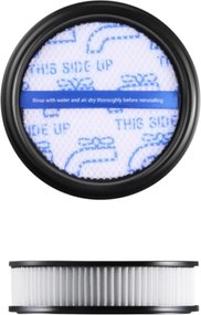 Вертикална прахосмукачка 2в1 Eureka NEC520, 200W, 0.5 л, Автономия 50 мин, Турбо четка, Регулиране на мощността, Миещ се HEPA филтър, Черен