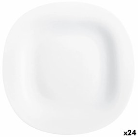 Плоска чиния Luminarc Carine Blanco Бял Cтъкло Ø 26 cm (24 броя)