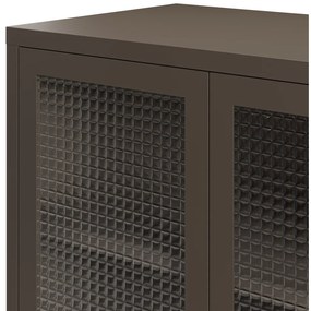 Сива метална витрина 70x100x40 cm Layna – Marckeric