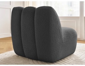 Тъмносиво кресло от прежда с примки от букле Janissaire – Bobochic Paris