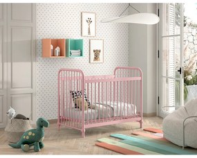 Розово метално детско легло 60x120 cm BRONXX - Vipack