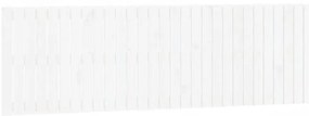 824864 vidaXL Стенна табла за спалня, бяла, 185x3x60 см, борово дърво масив