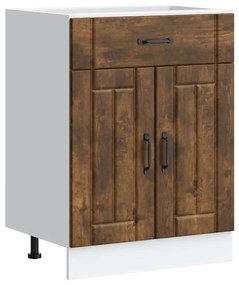 853732 vidaXL Кухненски шкаф Lucca, опушен дъб, инженерно дърво