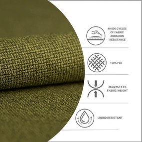 Зелено тапицирано двойно легло с място за съхранение с включена подматрачна рамка 180x200 cm Noto – Maison de Rêve