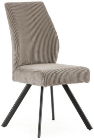 Светлосиви велурени трапезни столове в комплект 2 бр. Anibal – Marckeric