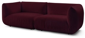 Велурен диван в цвят бордо 260 cm Lecomte - Bobochic Paris