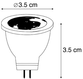 Комплект от 5 LED крушки G4 MR11 2.7W 210lm 3000K 12V