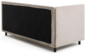 Единично тапицирано легло в кафяво-сив цвят с място за съхранение с включен матрак 120x200 cm Avela – Bonami Selection