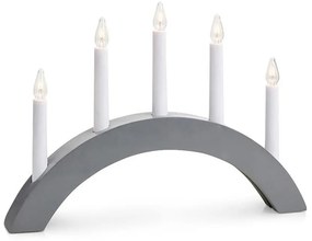 Сива светлинна декорация с коледен мотив Atle - Markslöjd