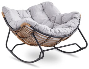 Удобен люлеещ се стол ELTON svetlosivá