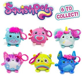 Squishpets, плюшен ключодържател, Craze, 6см