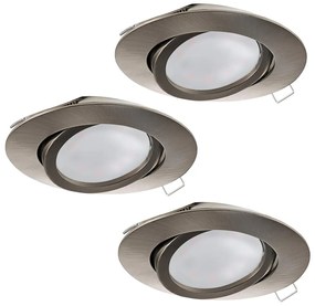 Eglo 31689 - Комплект 3x LED Осветление за окачен таван TEDO 3xGU10-LED/5W/230V