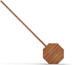 Тъмнокафява LED настолна лампа от декор от череша (височина 39,5 cm) Octagon One – Gingko