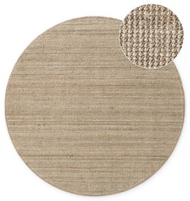 Кръгъл килим от юта в кафяво-сив цвят ø 160 cm Bouclé Jaipur – Hanse Home
