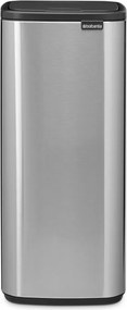Кош за боклук Brabantia Bo Touch 1010145, 30 л, Плавно и безшумно отваряне, Голям отвор, Устойчив на пръстови отпечатъци, Инокс/Мат