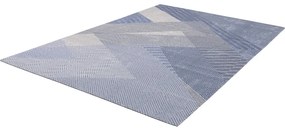 Светлосин вълнен килим 133x180 cm Mesh - Agnella