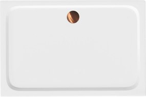 Корито за душ кабина-акрилно Rea Belmond White 90x120 Brush Copper