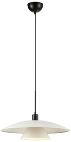 Черно-бяла висяща лампа с метален абажур ø 50 cm Millinge - Markslöjd