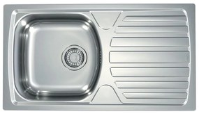 ALVEUS 1136539 - Кухненска мивка BASIC 78x43,5 см матов стомана/сатен, голям отвор