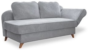 Светлосив шезлонг от рипсено кадифе (десен ъгъл) Chic Charlotte – Miuform