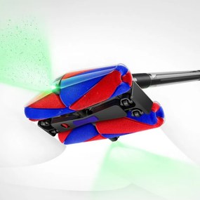Вертикална прахосмукачка Dyson PencilVac Fluffycones 492689-01, 55 AW, 30 мин, 80 мл, 140000 Hyperdymium™, Ултратънък дизайн, LED осветление, Черен