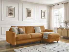 Ъглов диван в цвят горчица Cocoone – Bobochic Paris