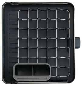 Тъмносива регулируема тавичка за оттичане от неръждаема стомана 36x32 cm Extend Steel – Joseph Joseph