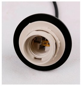 Черно висящо осветително тяло със стъклен абажур Aspa - Candellux Lighting